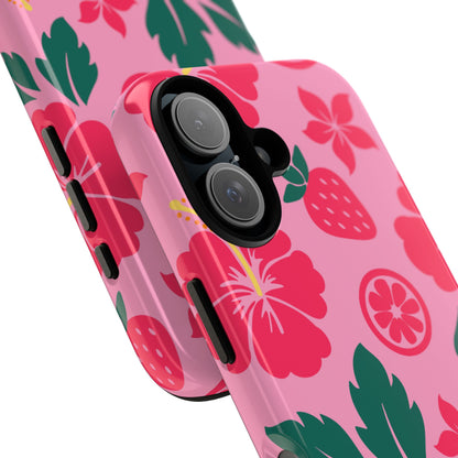 Tropical Hibiscus Harmony - iPhone Case