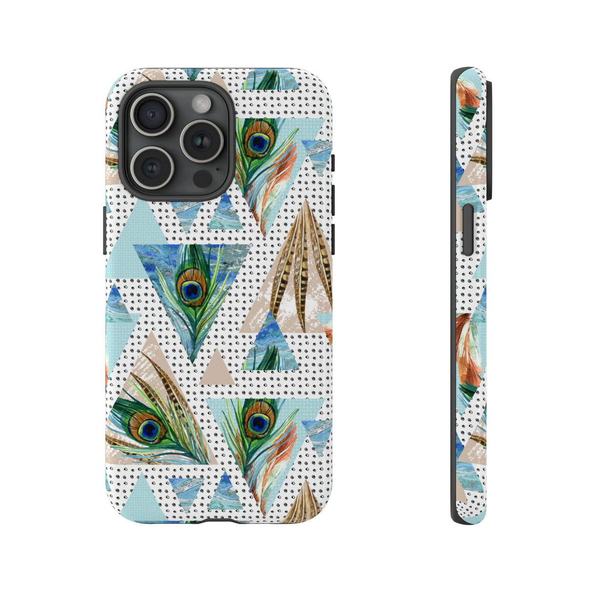 Peacock Feathers - Protective Phone Case