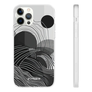 Monochrome Dynamics | Flexible Phone Case for iPhone