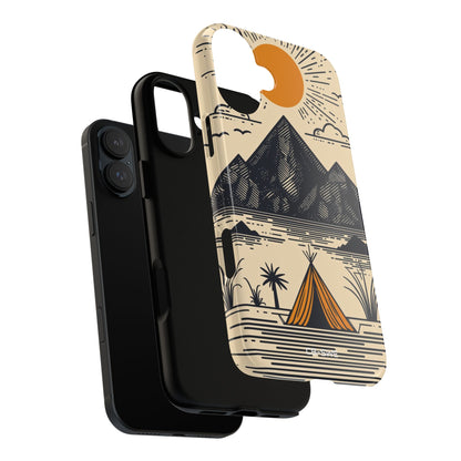 Golden Tent Awaits - iPhone Case