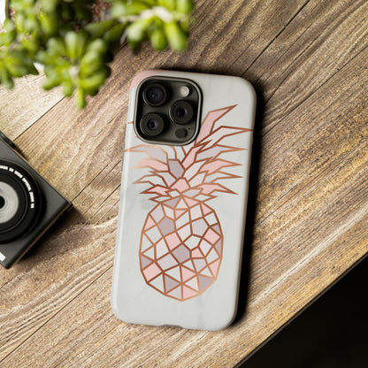 Pineapple Rose Gold - Protective Phone Case