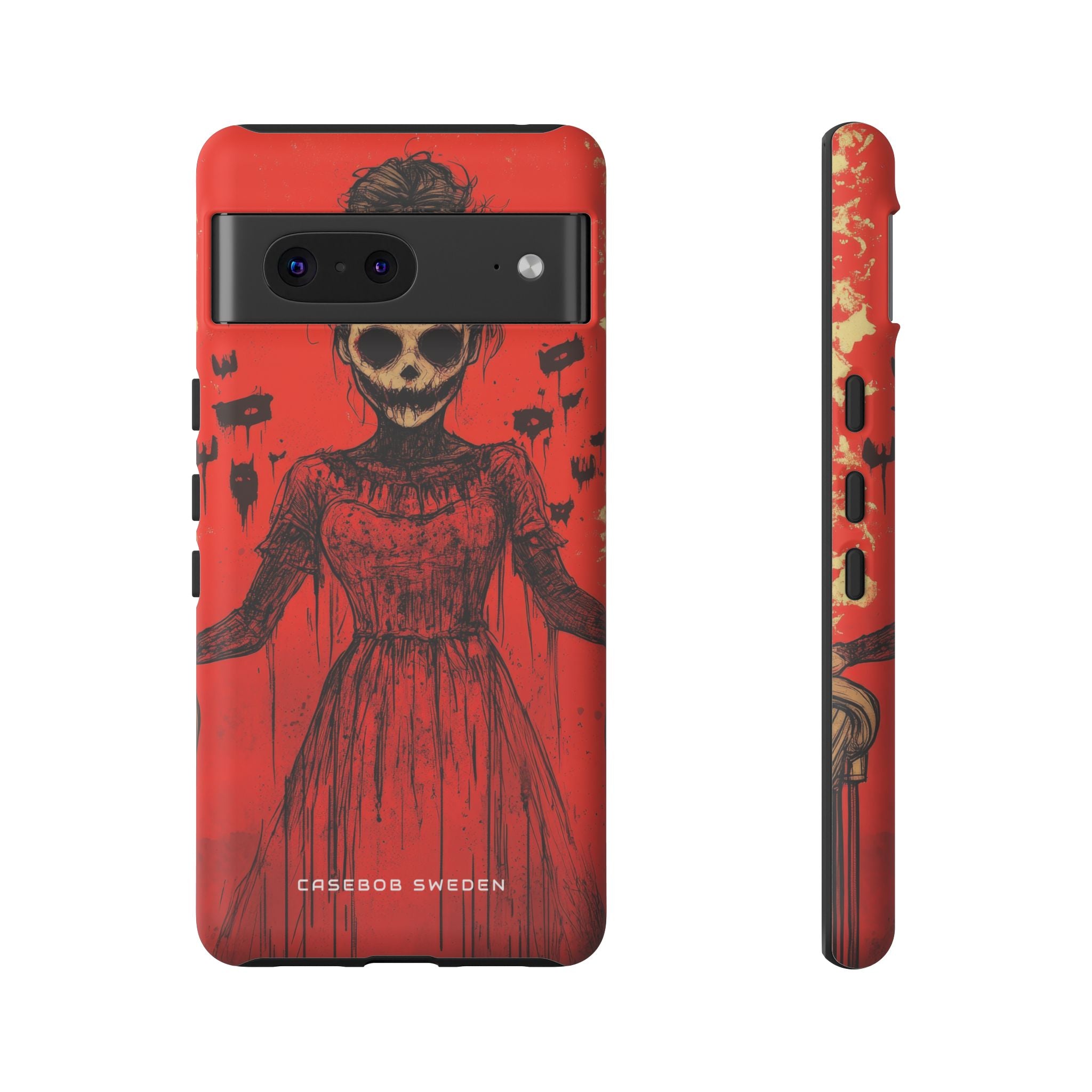 Haunting Scarlet Descent Google Pixel 7 - Tough Phone Case