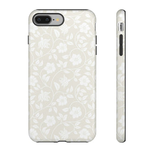 Light Color Floral iPhone case (Protective) - Protective Phone Case