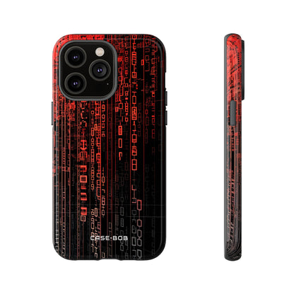 Crimson Glyphs iPhone 14 Pro Max Case - Tough