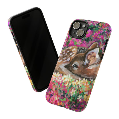 Oil painting - Young Deer - Protective Phone Case