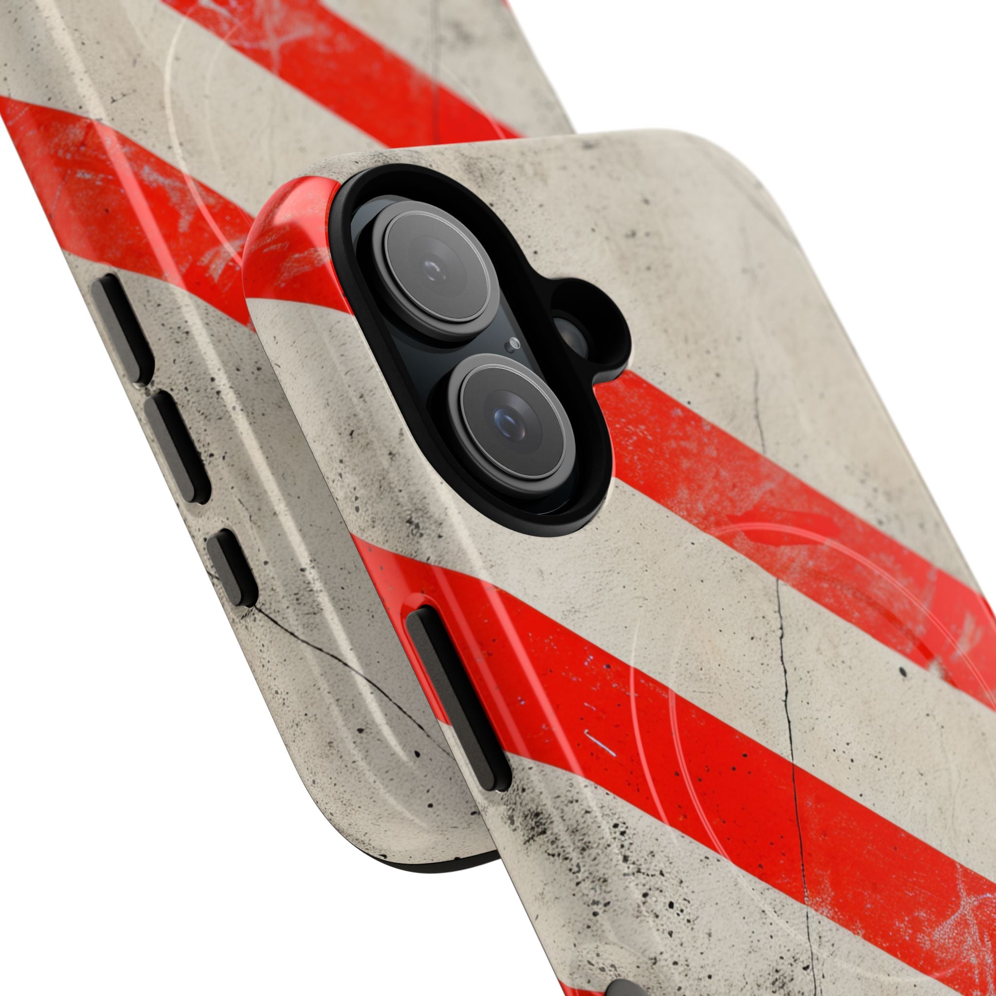 Striker Crimson Stripes iPhone 16 | Tough+ Phone Case