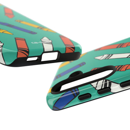 Crayons Dance Playfully - Samsung Case