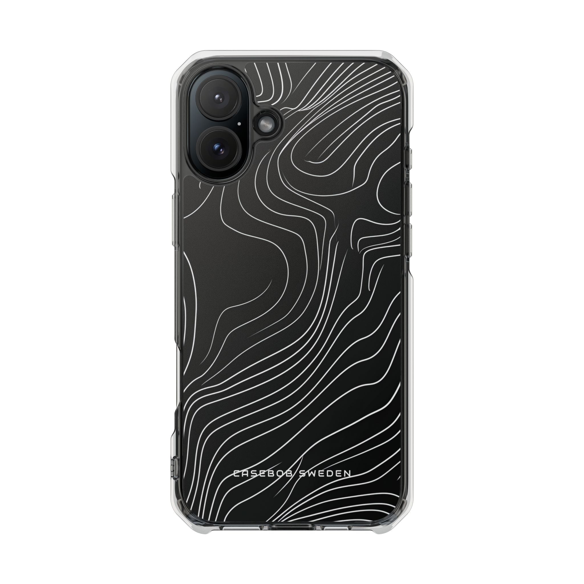 Contour Waveform Flow iPhone 16 - Clear Impact Phone Case