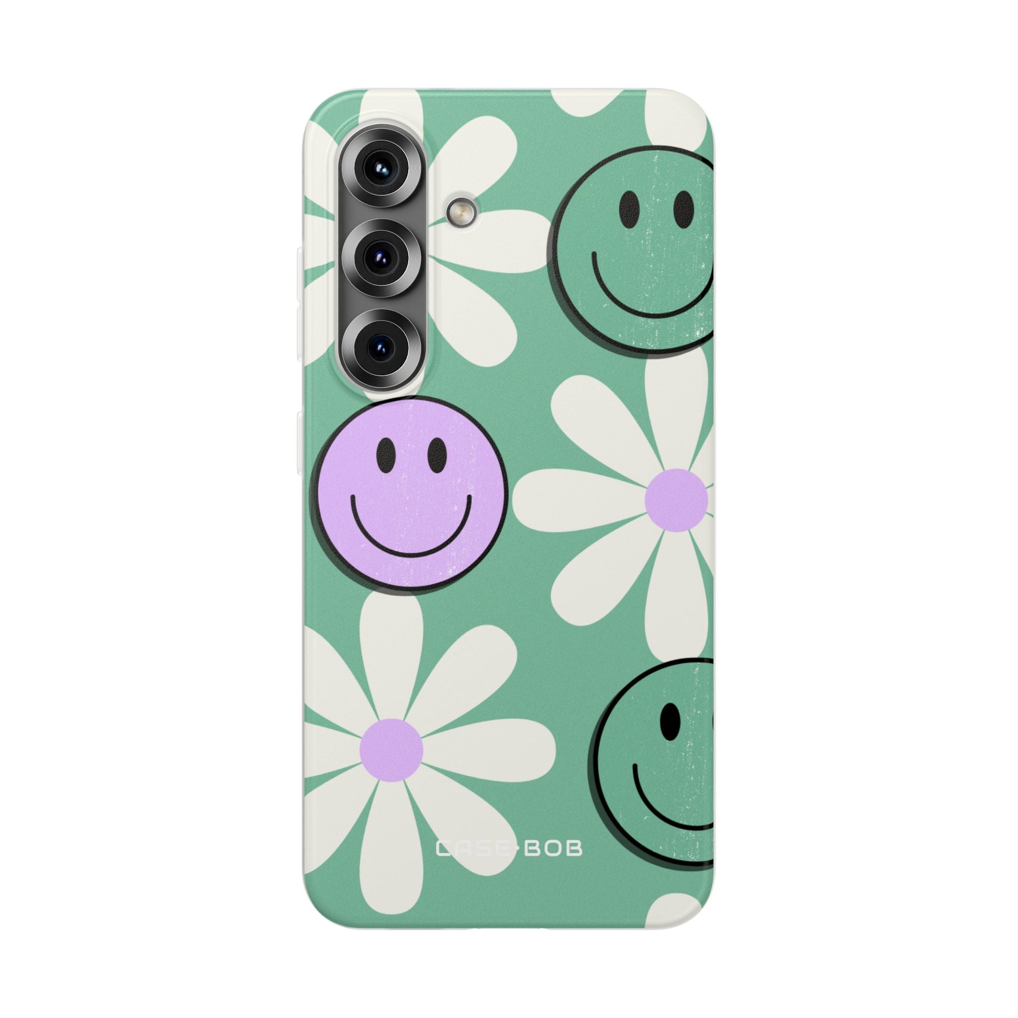 Smiley Daisy Glow Samsung S25 Plus Case - Soft