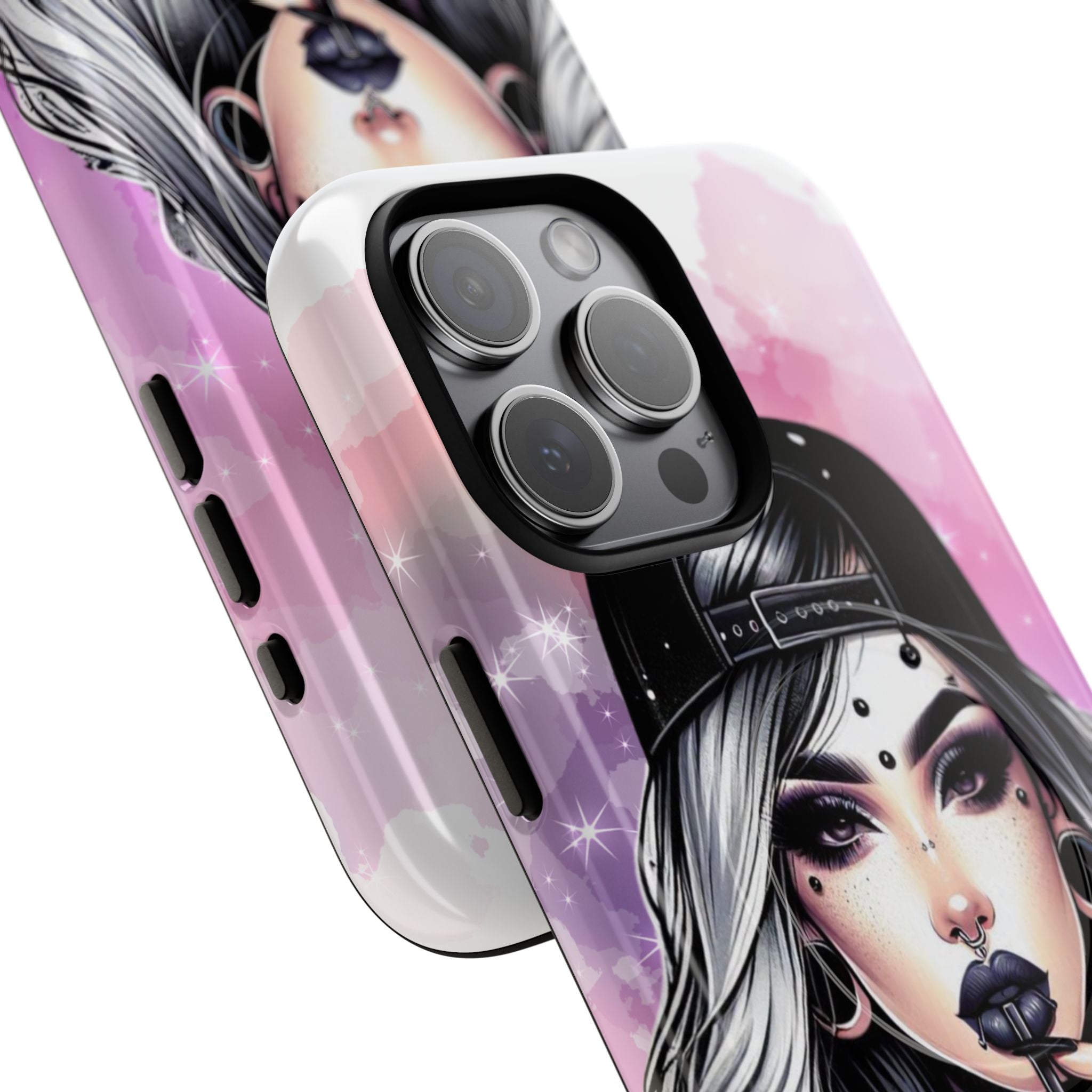 Silver Sip Nebula iPhone 15 Pro Max Case - Tough+