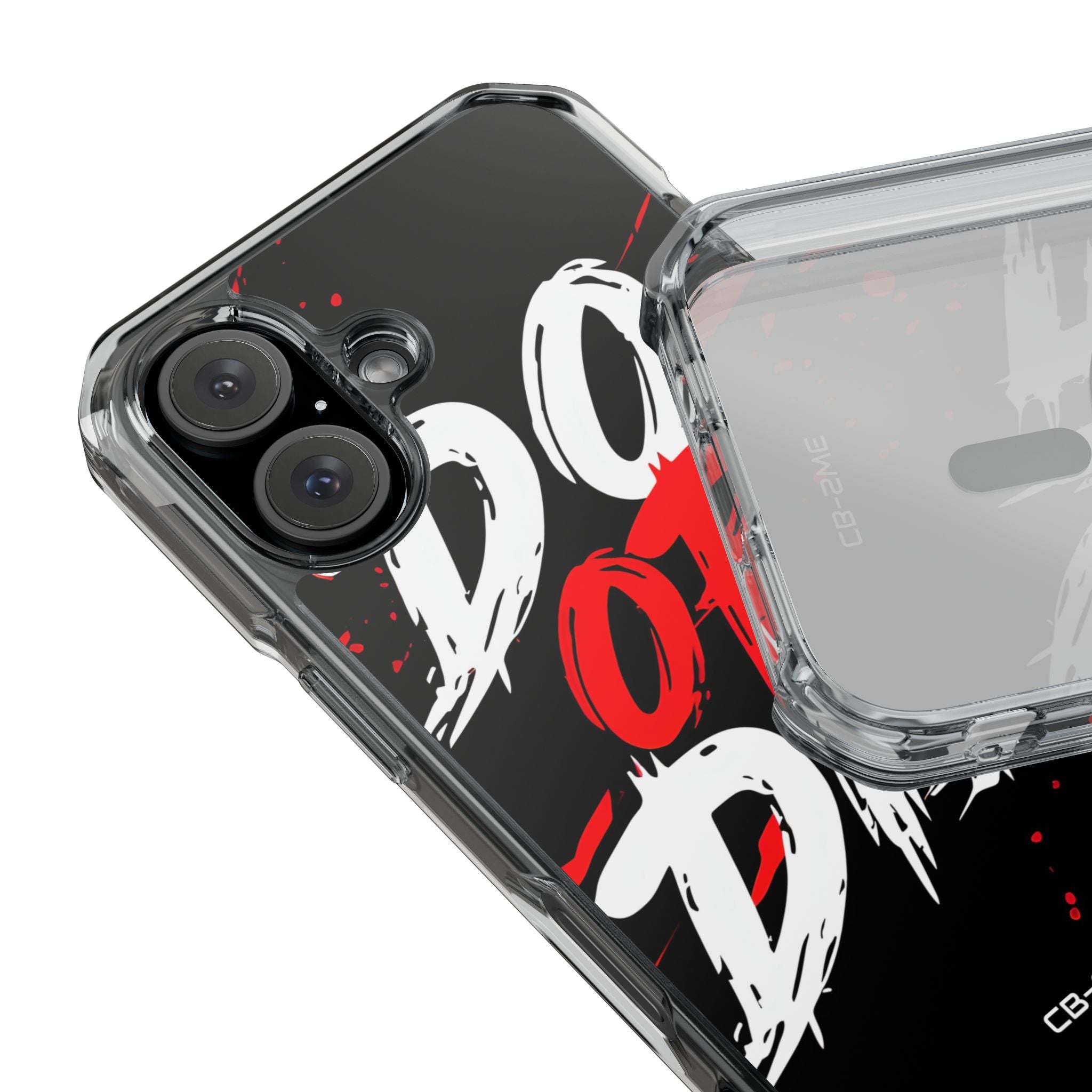 Intense Typography Contrast iPhone Case - Impact
