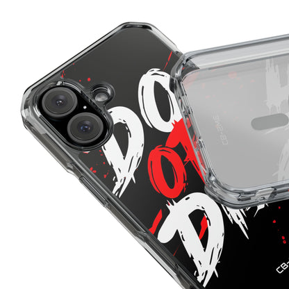 Intense Typography Contrast iPhone Case - Impact