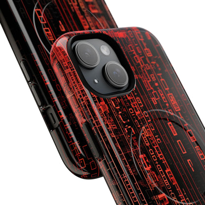 Neon Circuit Dreams iPhone 15 - Tough+