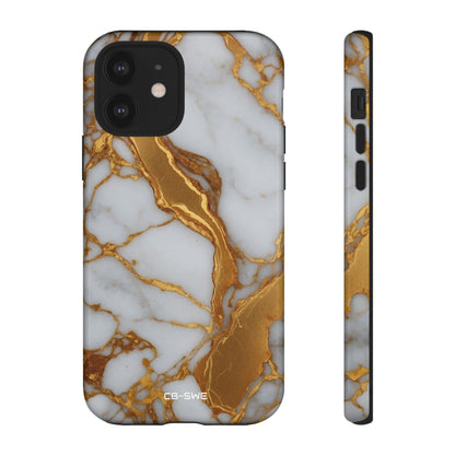 Golden Veins Flow - iPhone Case