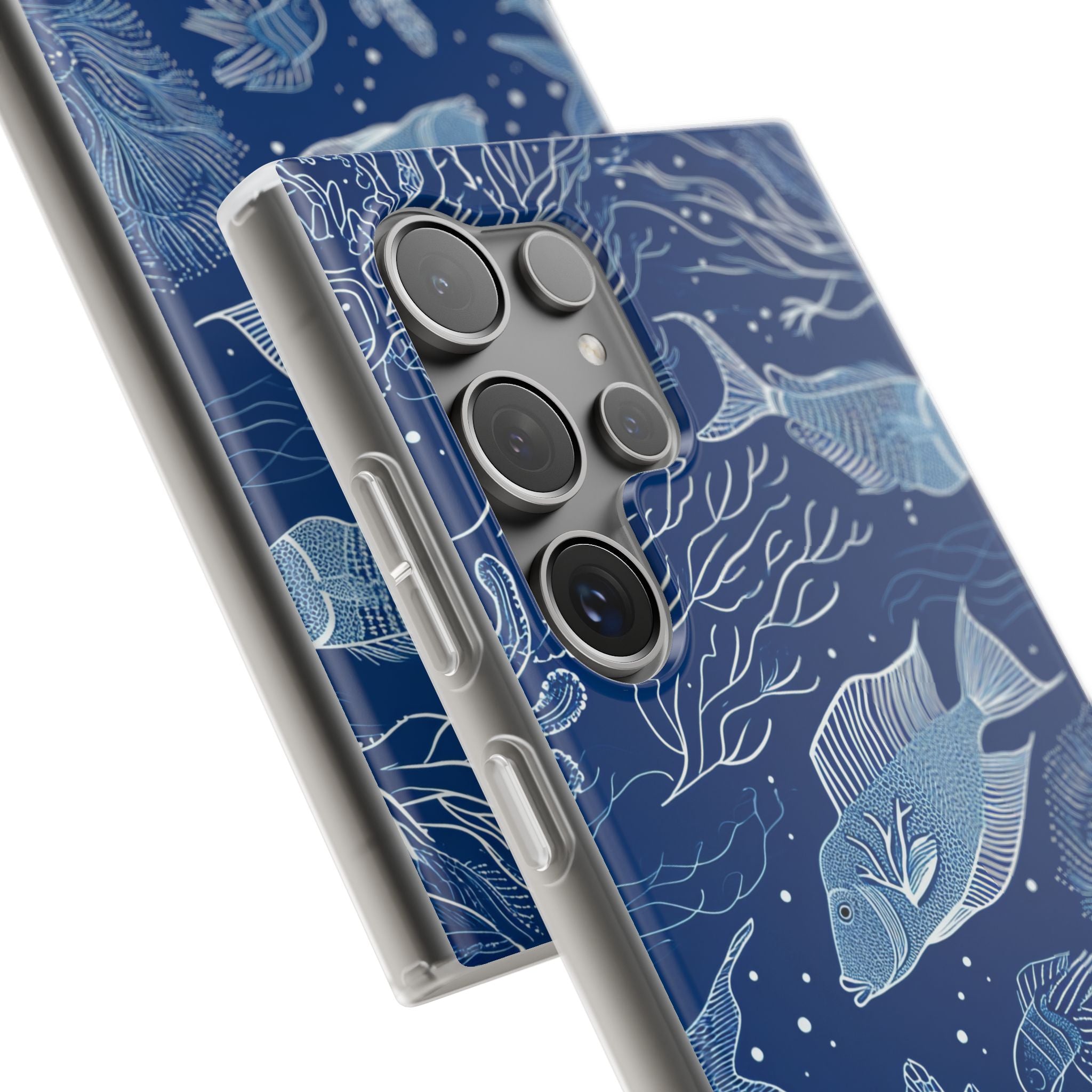 Navy Scale Reef Samsung S24 Ultra Case - Soft