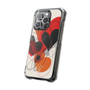 Fiery Hearts - Phone Case for iPhone (Clear Impact - Magnetic)