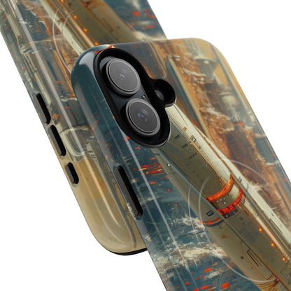 Futuristic Forest Voyage iPhone 16 - Tough+