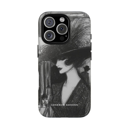 Timeless Elegance in Monochrome iPhone 16 - Tough Phone Case