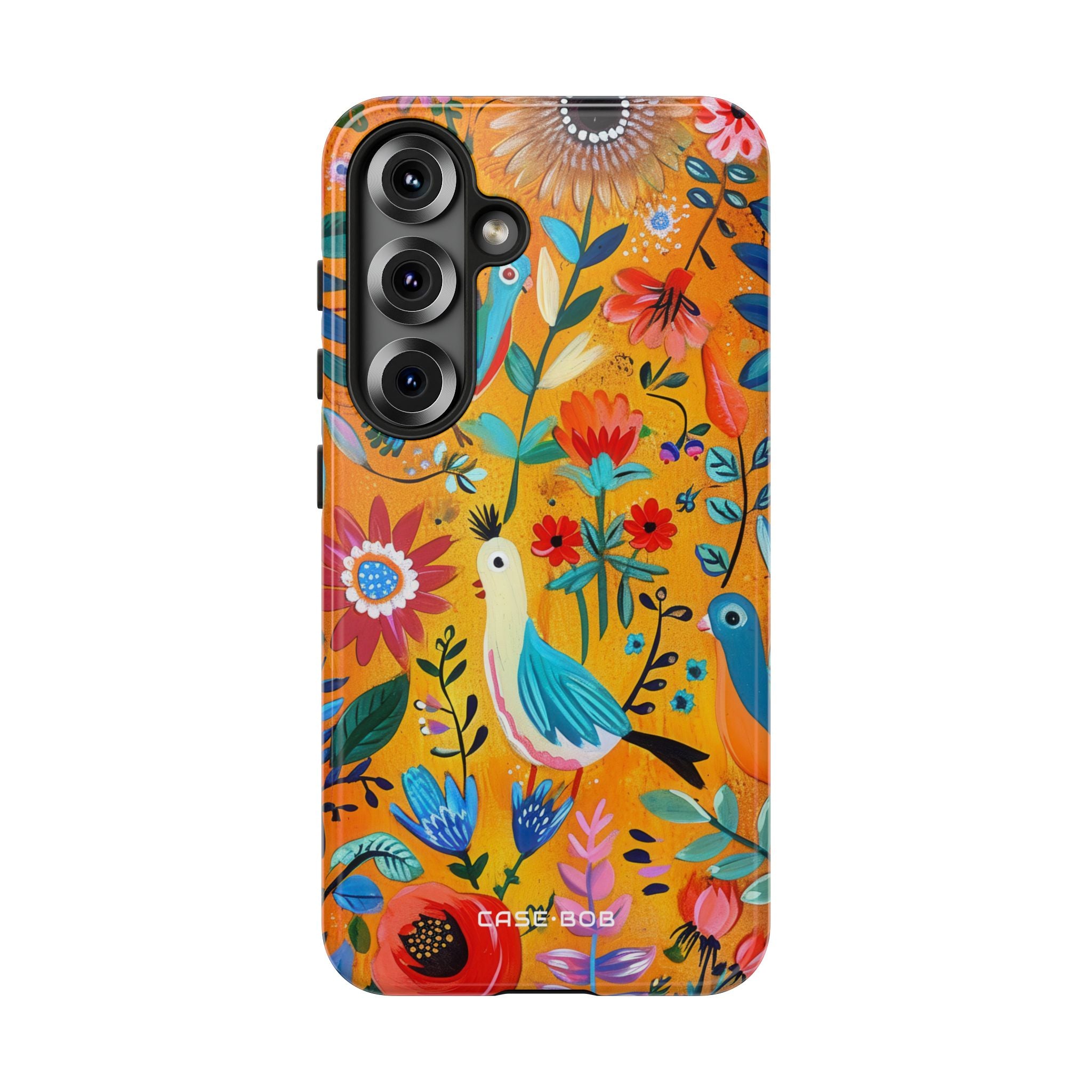 Colorful Birds Bloom Samsung S25 Case - Tough