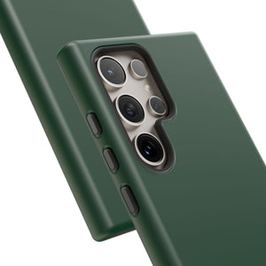 Deep Forest Green Minimalist Serenity - For Samsung S24