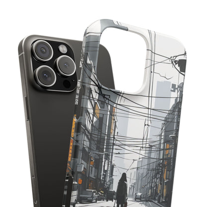 Urban Noir Streetscape iPhone 16 - Slim Phone Case