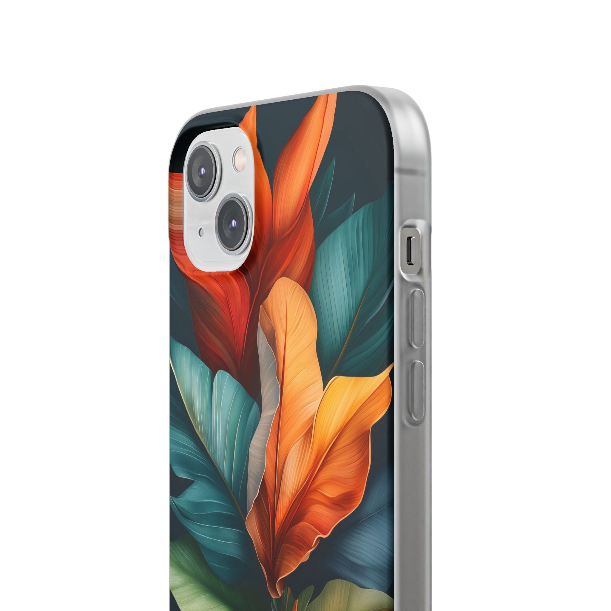 Tropical Leafburst iPhone 14 Plus Case - Soft
