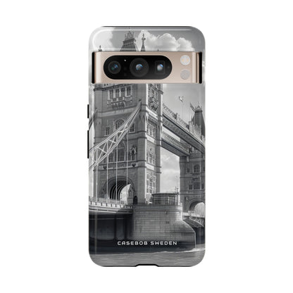 Tower Bridge Monochrome Architecture Study Google Pixel 8 - Tough Phone Case