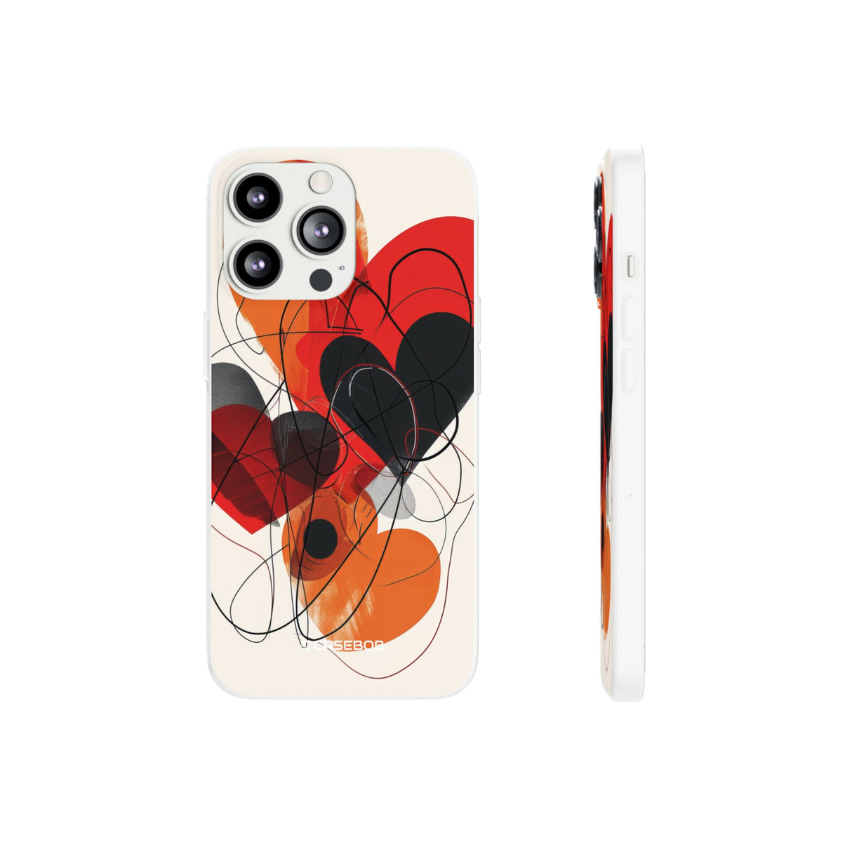 Fiery Hearts | Flexible Phone Case for iPhone