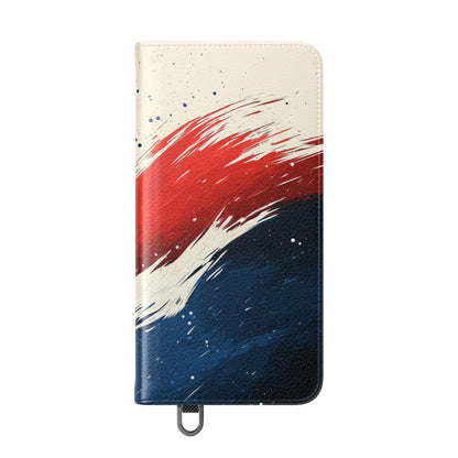 Crimson Sweep - Samsung S25 Case - Wallet