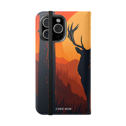 Stag Sunset - iPhone 16 Max Case - Wallet