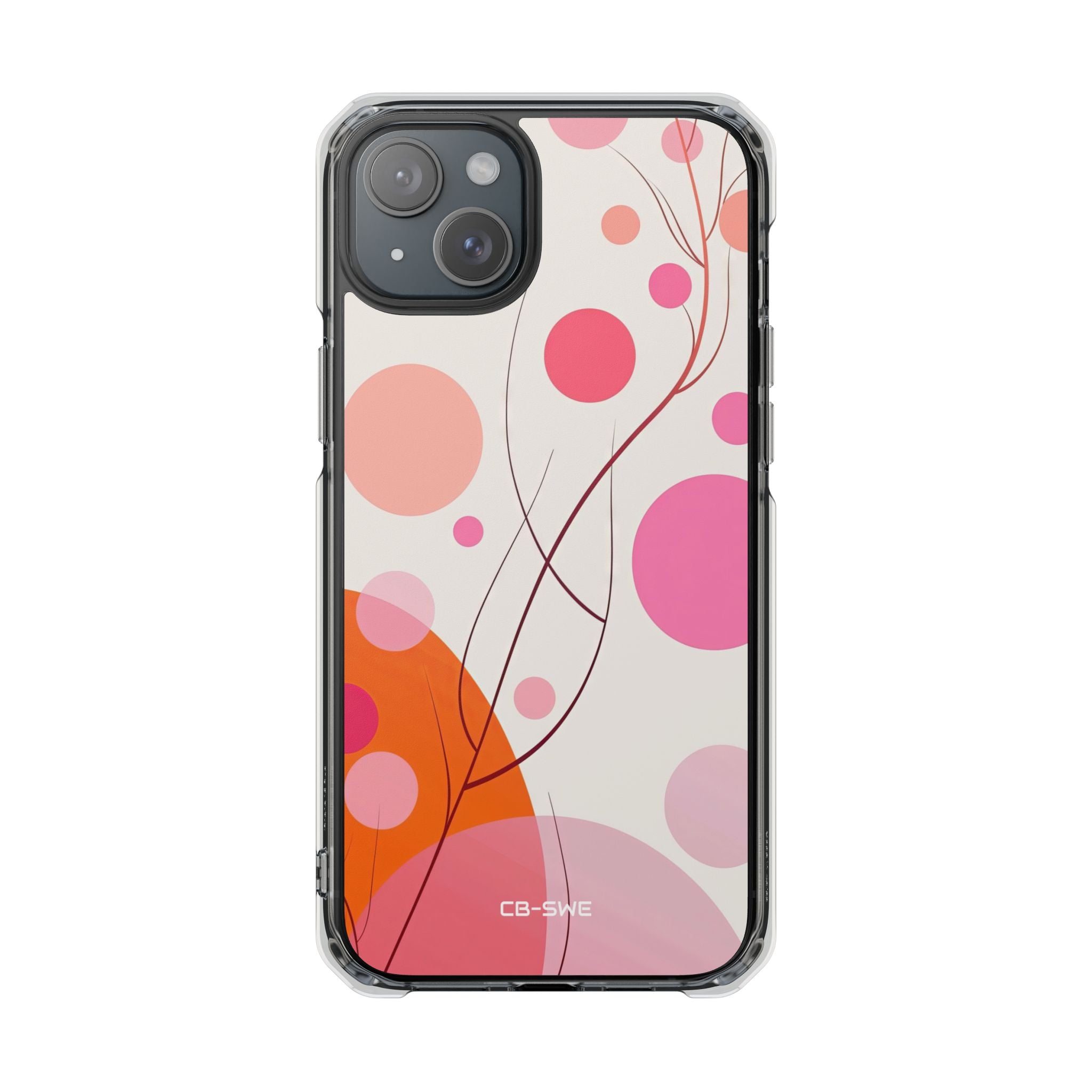 Circles Embrace Lines iPhone Case - Impact