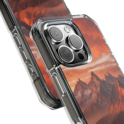 Mountain Peaks Glowing iPhone Case - Impact