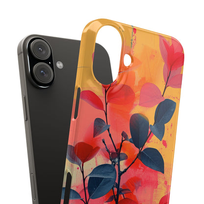 Vivid Floral Harmony iPhone 16 - Slim Phone Case