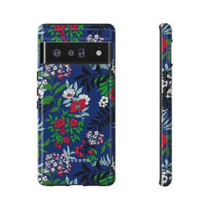 Blue Art Flowerfield - Protective Phone Case