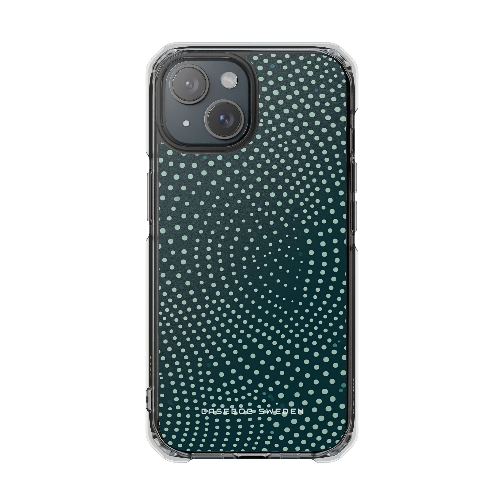 Teal Rippleflow iPhone 15 - Transparente, stoßfeste Handyhülle