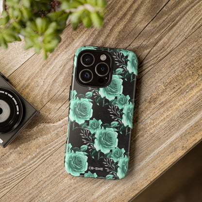 Turquoise Rose Symphony - iPhone Case