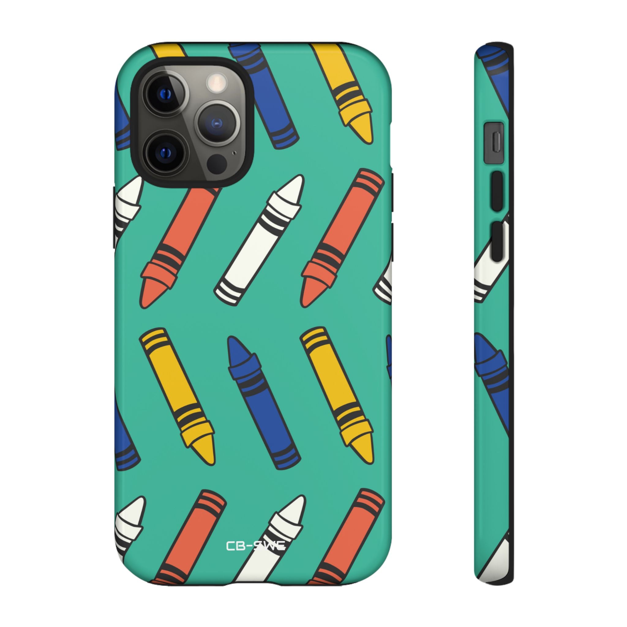 Crayons Dance Playfully - iPhone Case