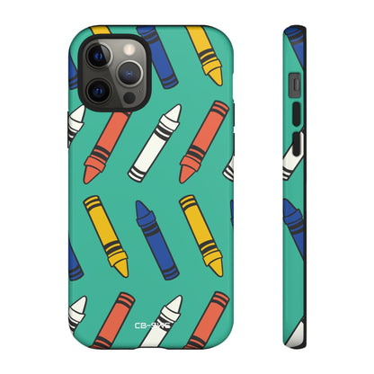 Crayons Dance Playfully - iPhone Case