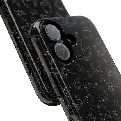 Glittery Leopard Elegance - iPhone Case