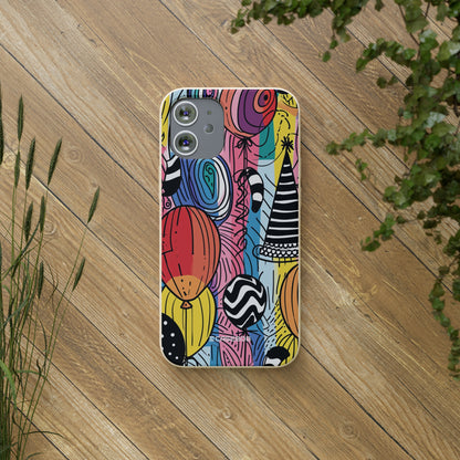 Vibrant Party Whimsy | Biodegradable Phone Case