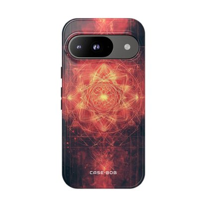 Radiant Mandala Google Pixel 9 Case - Tough