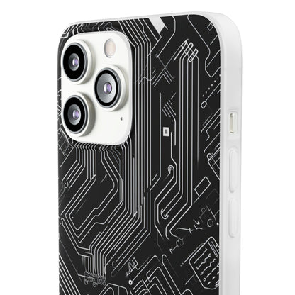 Cyber Circuitry Art | Flexible Phone Case for iPhone