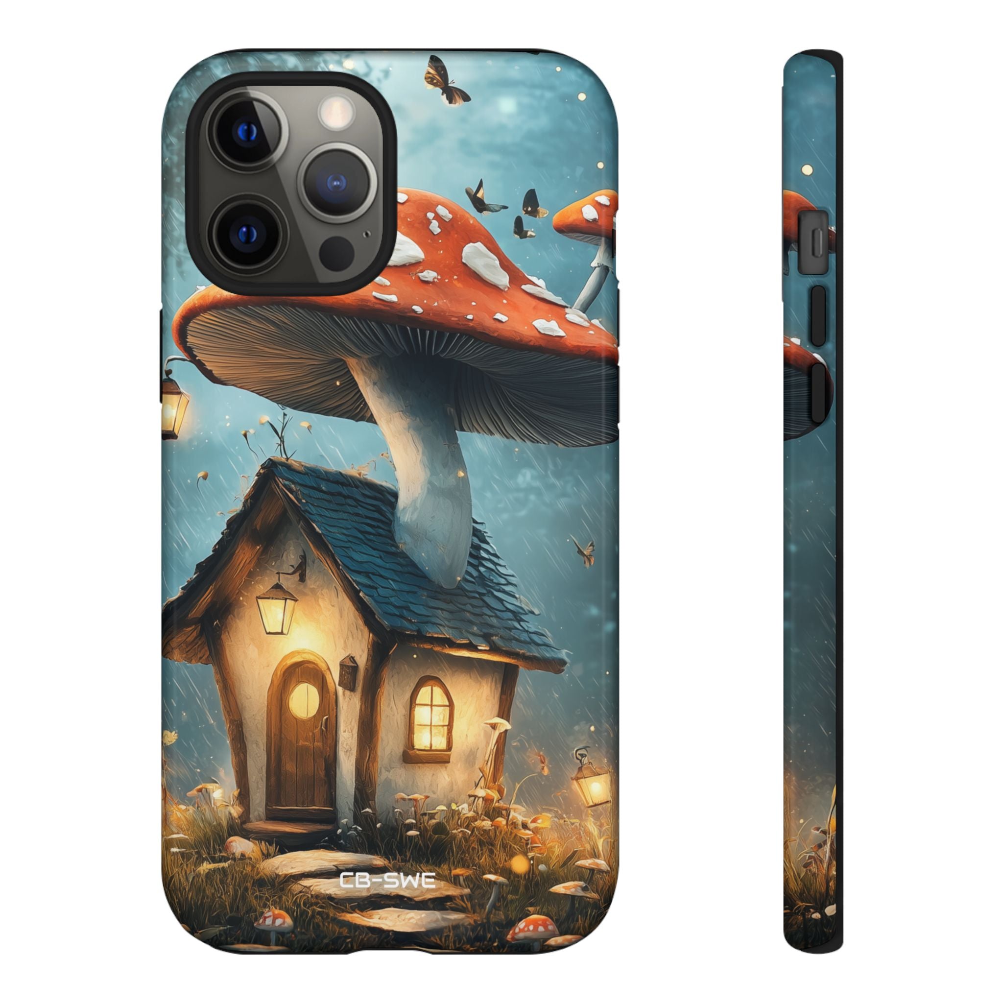 Mushroom House Glows - iPhone Case