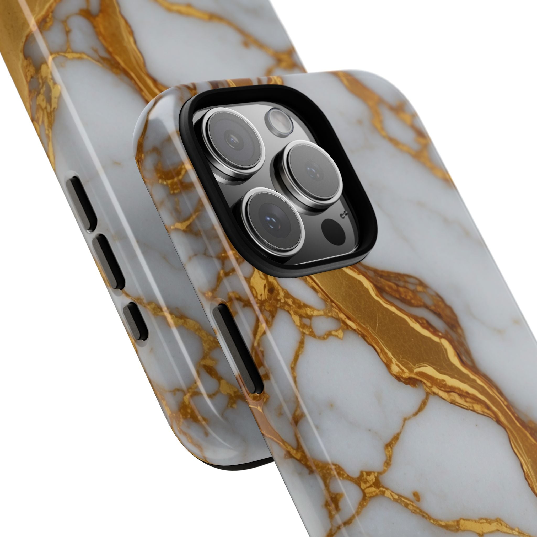 Golden Veins Flow - iPhone Case