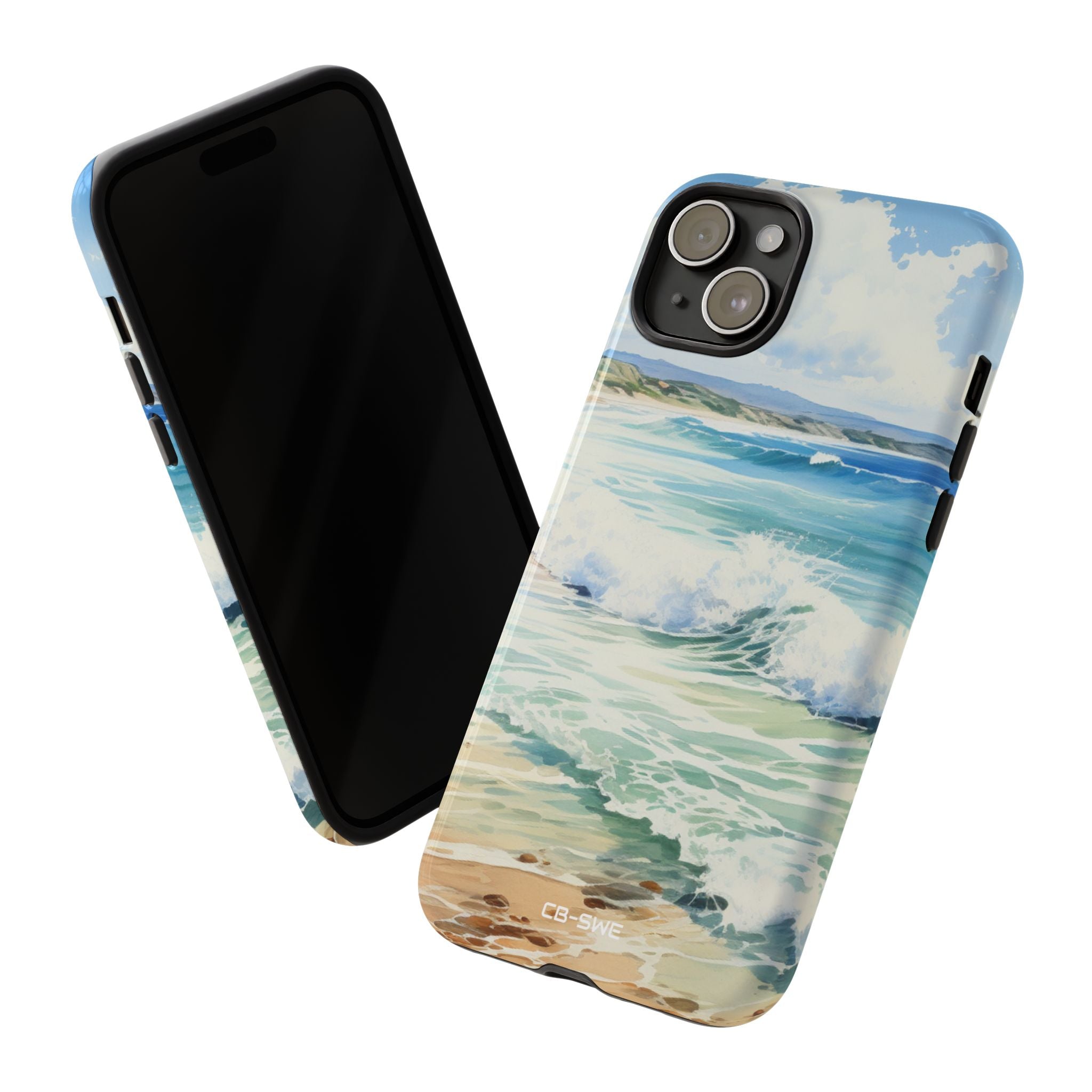 Serene Coastal Watercolors - iPhone Case