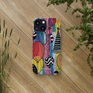 Vibrant Party Whimsy | Biodegradable Phone Case