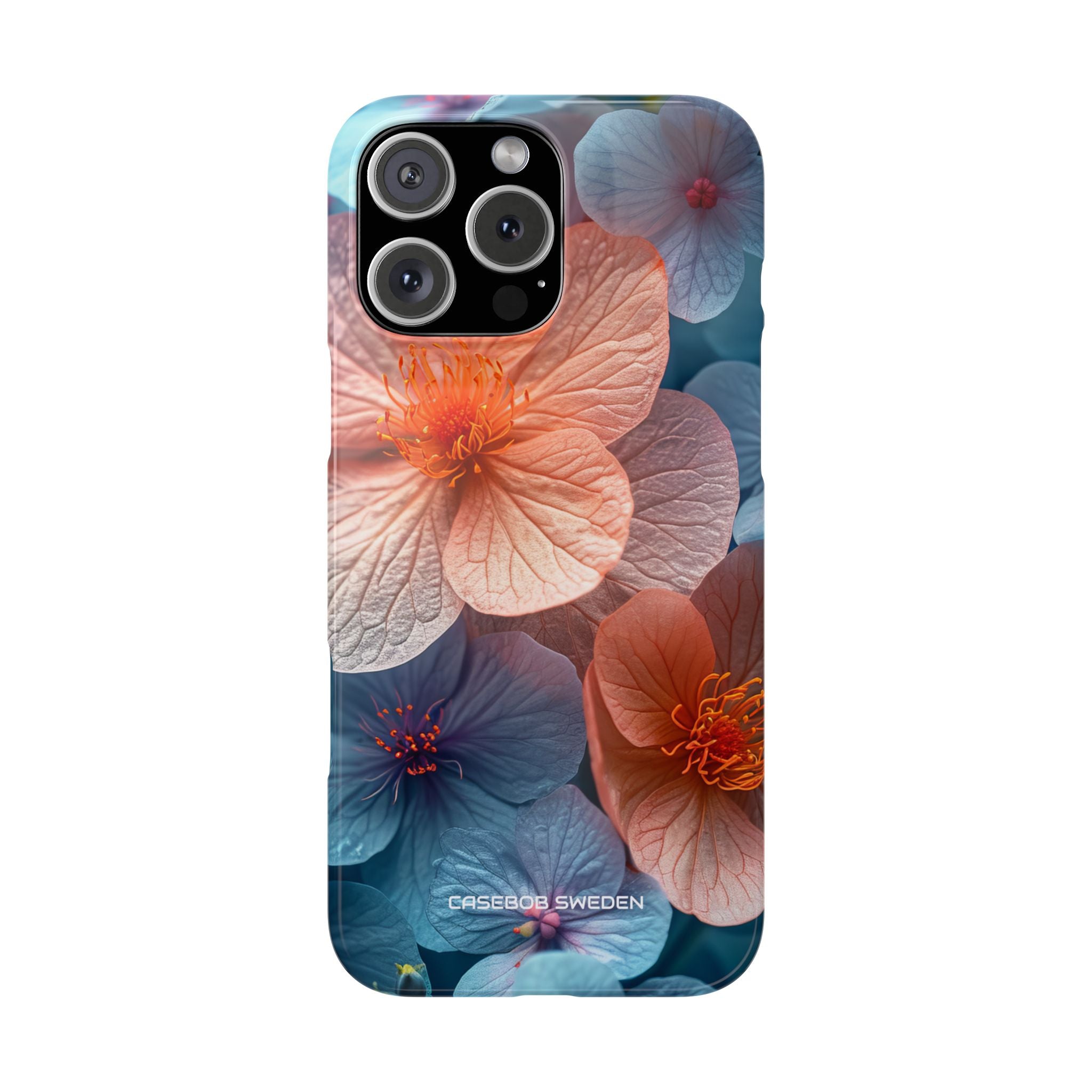 Peach Blossom Serenity - Slim iPhone 16 Phone Case