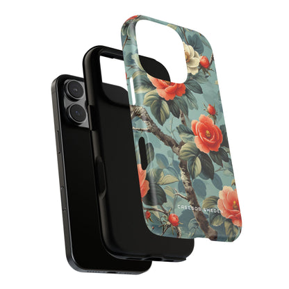 Vintage Floral Romance iPhone 16 - Tough Phone Case