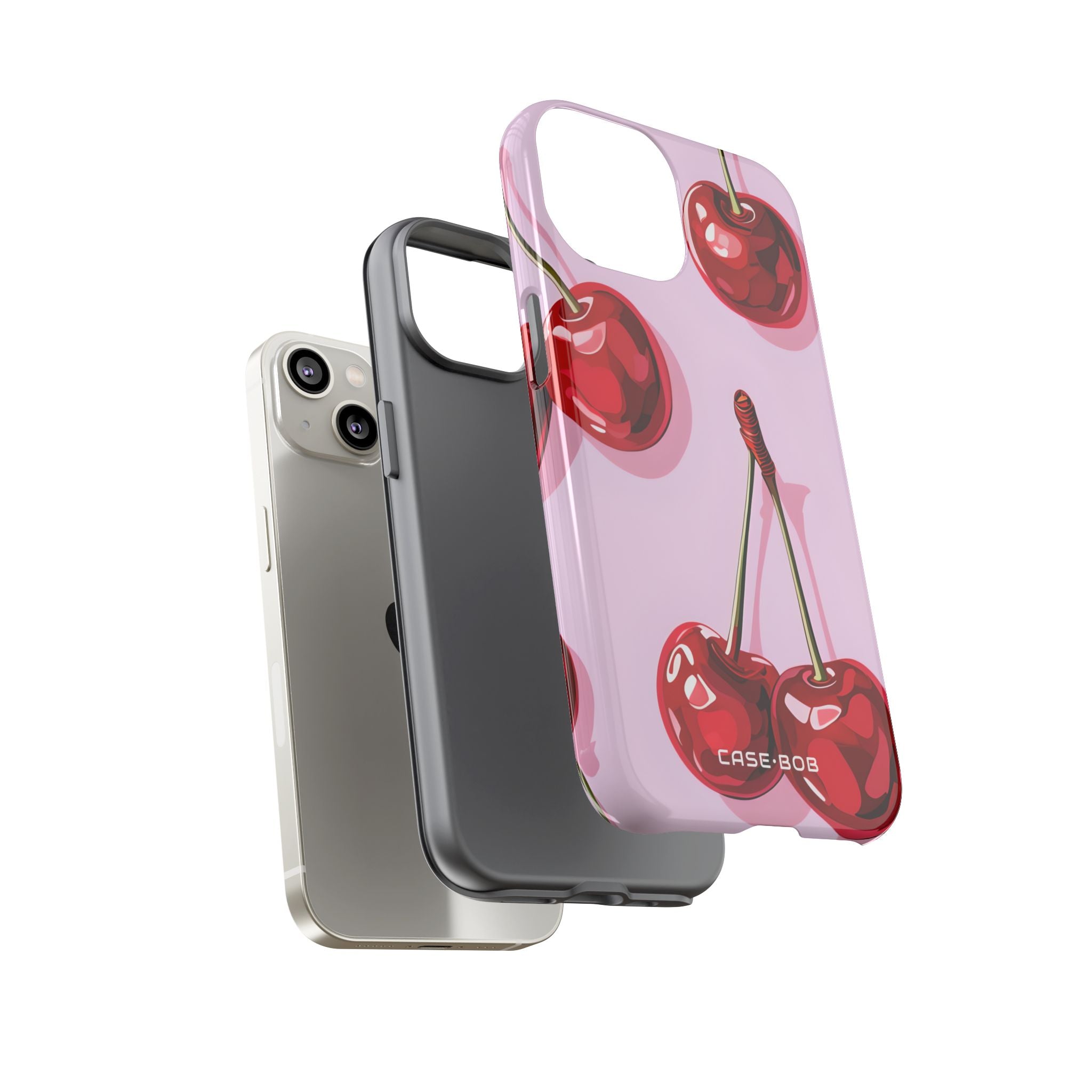 Glossy Cherry Burst iPhone 14 Case - Tough
