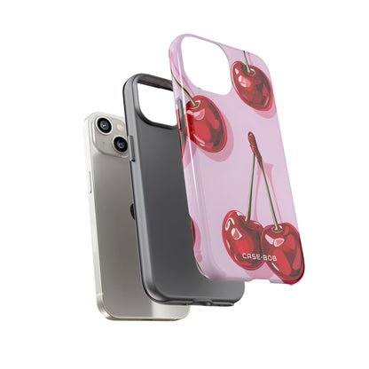 Glossy Cherry Burst iPhone 14 Case - Tough